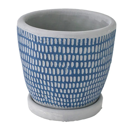 Planter Pot- Blue Dots