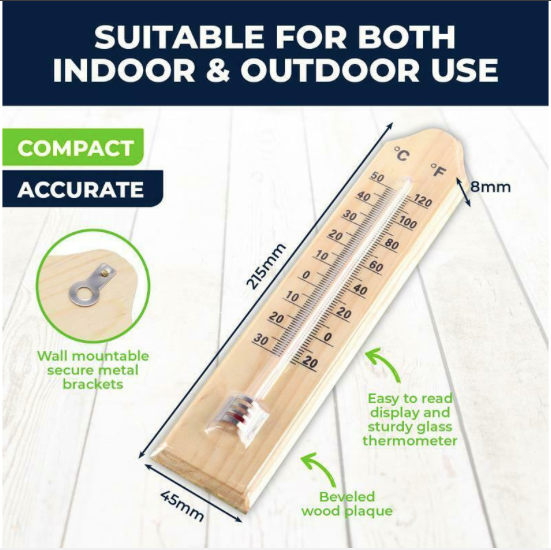 Wooden Thermometer