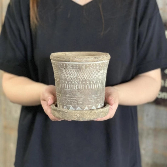 Planter Pot- Terracotta Pattern